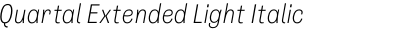 Quartal Extended Light Italic